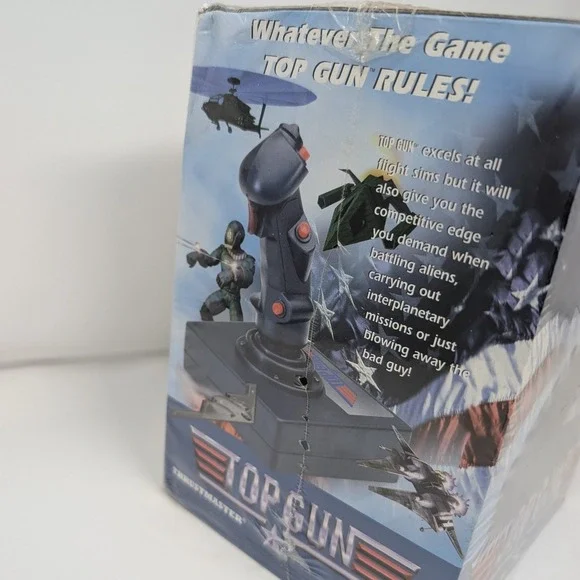 Thrustmaster Top Gun Official vintage 1996 Flight Stick Joystick for PC Unopened